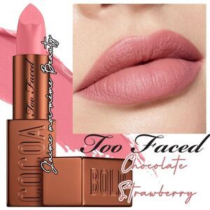 Too Faced Chocolate Strawberry Cocoa Bold Lipstick (Light Pink Nude)